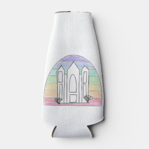Enfriador De Botellas Templo LDS Salt Lake City atardecer arcoíris mormó