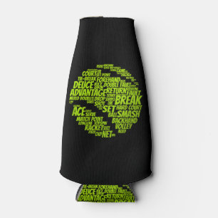 Enfriador De Botellas Tenis Jugador De Tenis Jugando A La Pelota De Teni