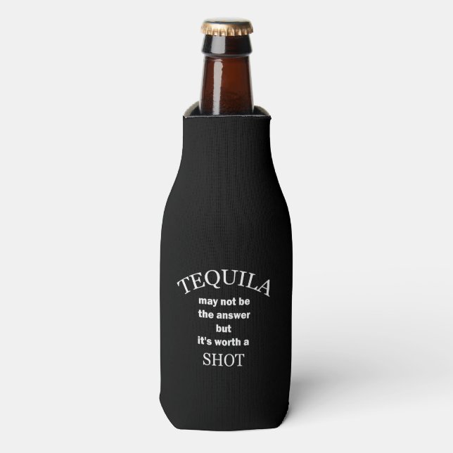 Enfriador De Botellas Tequila vale un negro caliente (Frente de la botella)