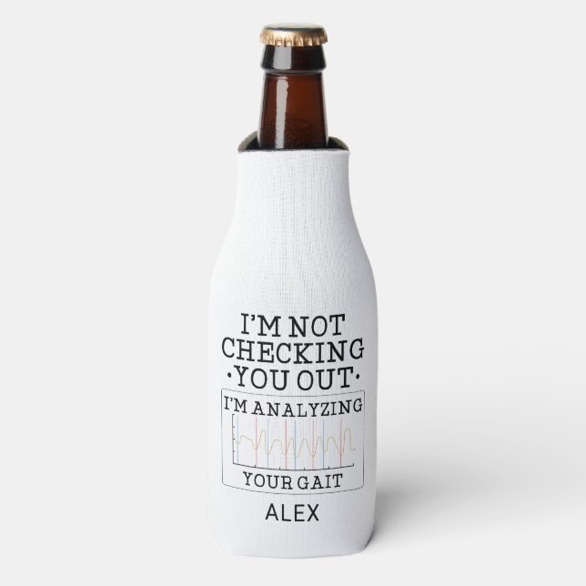 Enfriador De Botellas Terapia Física No Comprobando Su Personalizado (Frente de la botella)