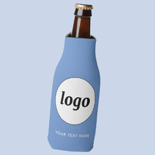 Enfriador De Botellas Texto de logotipo simple comercial Sky Blue promoc