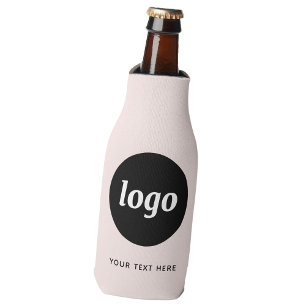 Enfriador De Botellas Texto de logotipo simple Negocios Promocional Rubo