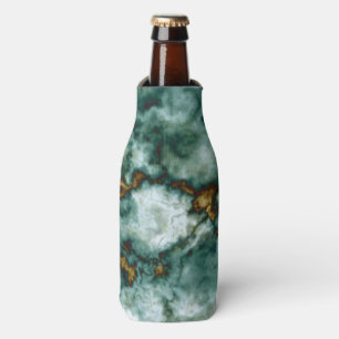 Enfriador De Botellas Textura de mármol verde con las venas