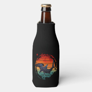 ENFRIADOR DE BOTELLAS TIBURÓN MARTILLO PUESTA DE SOL VINTAGE