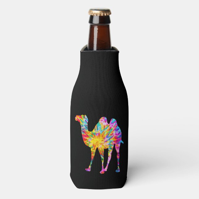 ENFRIADOR DE BOTELLAS TIE DYE CAMEL (Frente de la botella)