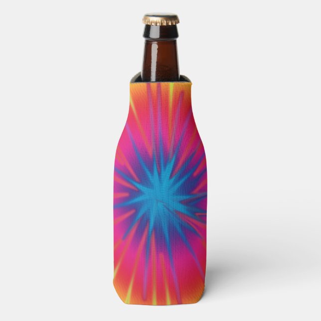 Enfriador De Botellas Tie Dyed Can y Frasco (Frente de la botella)
