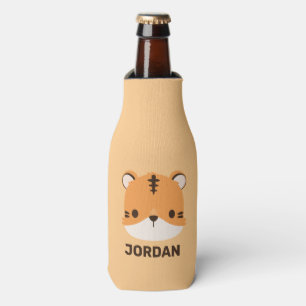 Enfriador De Botellas Tigre lindo con nombre personalizado