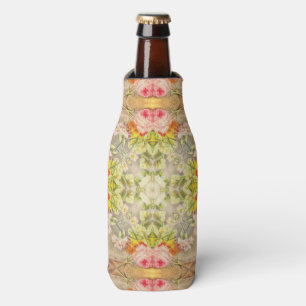 Enfriador De Botellas Tile de Arte Rosa Vintage
