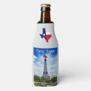 Enfriador De Botellas Torre Eiffel, París, Texas, Gorra Red Cowboy