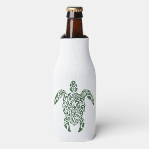 Enfriador De Botellas Tortuga estilo tribal de Letterpress