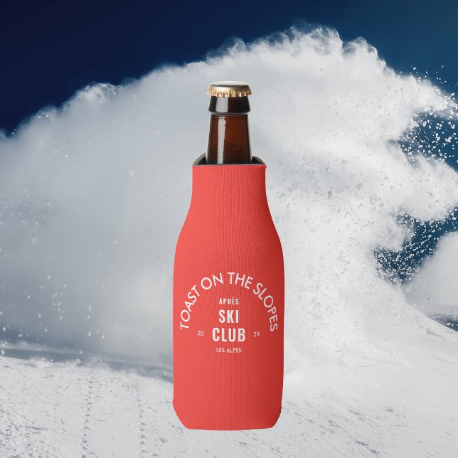 Enfriador De Botellas Tostada en las pistas Club Après Ski Retro Rojo (Subido por el creador)