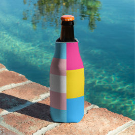 Enfriador De Botellas Transgender Pansexual Dual Pride Flag