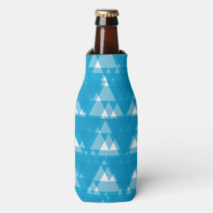 Enfriador De Botellas Triángulos superpuestos azules, frescos, modernos