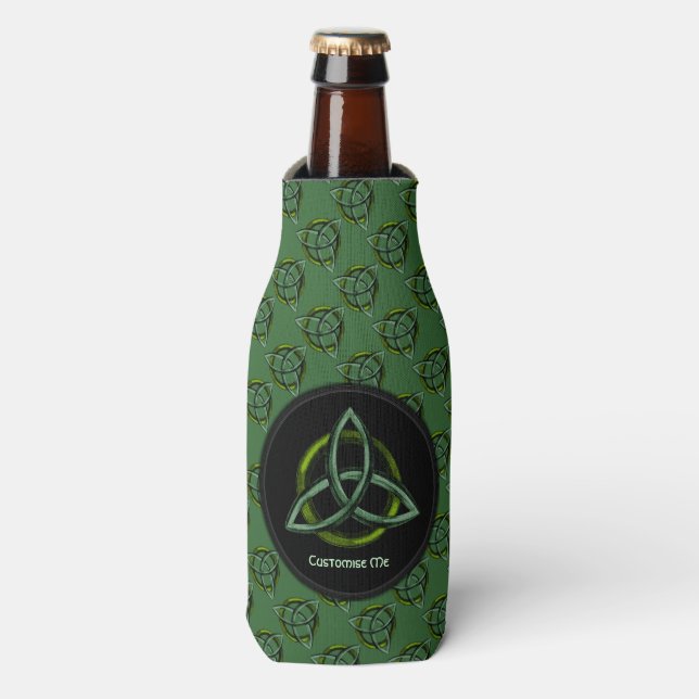 Enfriador De Botellas Triquetra (verde) (Frente de la botella)