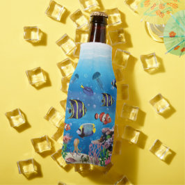 Enfriador De Botellas Tropical Fish swimming Seabed