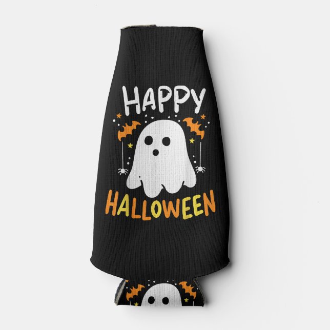 Enfriador De Botellas Truco O Trato Fantasma De Halloween (Anverso)