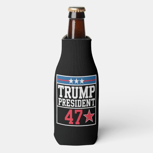 Enfriador De Botellas Trump gana las elecciones de 2024 (Frente de la botella)