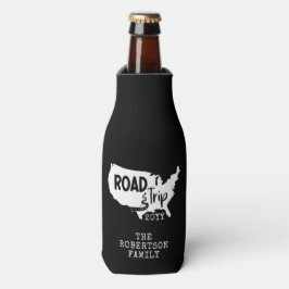 Enfriador De Botellas Vacaciones familiares de personalizados | Mapa de 