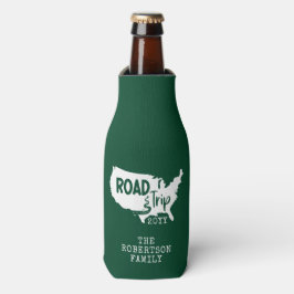 Enfriador De Botellas Vacaciones familiares de personalizados | Mapa de 