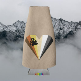 Enfriador De Botellas Vaso refrigerador de Botella de Corazón del Orgull