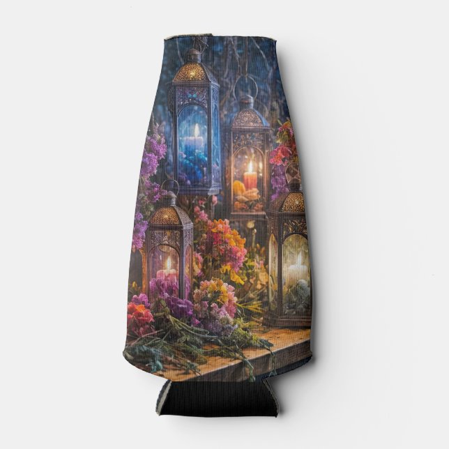 Enfriador De Botellas Velas Lanternas Gitanas Boho Brujas Místicas (Anverso)