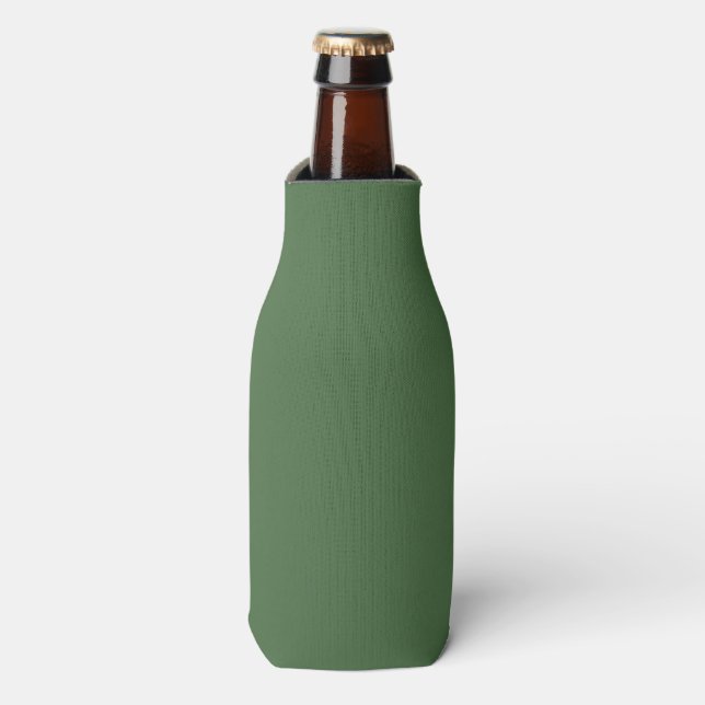Enfriador De Botellas Verde de alcachofa (color sólido) (Frente de la botella)