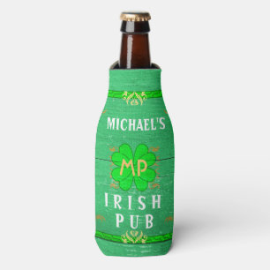 Enfriador De Botellas Verde St Patrick casero conocido de encargo de la