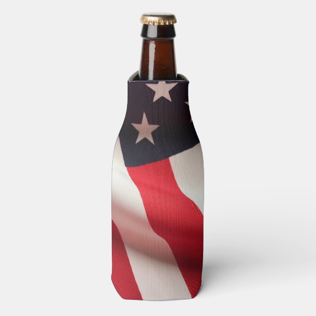Enfriador De Botellas Vertical de bandera de Estados Unidos (Frente de la botella)