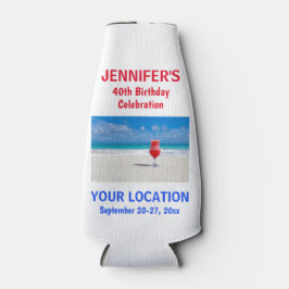 Enfriador De Botellas Viaje de playa tropical para Chicas de la fiesta d