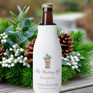 Enfriador De Botellas Vintage Christmas Bell Minimalista Boda de vacacio