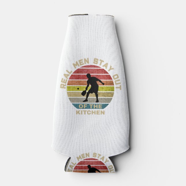 Enfriador De Botellas Vintage Retro Pickleball Funny (Anverso)
