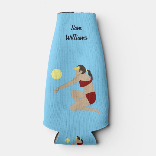 Enfriador De Botellas Voleibol playa (Anverso)