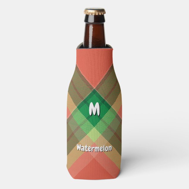 Enfriador De Botellas Watermelon Tartan Bottle Cooler (Frente de la botella)