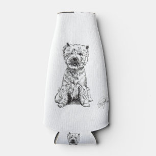 ENFRIADOR DE BOTELLAS WEST HIGHLAND WHITE TERRIER. "WESTY" 