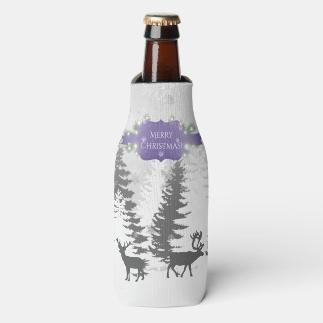 Enfriador De Botellas Winter Wonderland Bottle Cooler - Púrpura (Frente de la botella)