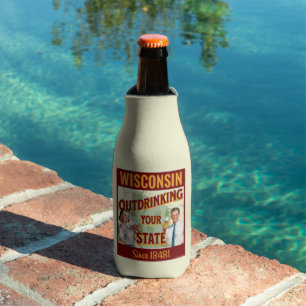 Enfriador De Botellas Wisconsin Sobrebebiendo De Su Estado Desde 1848
