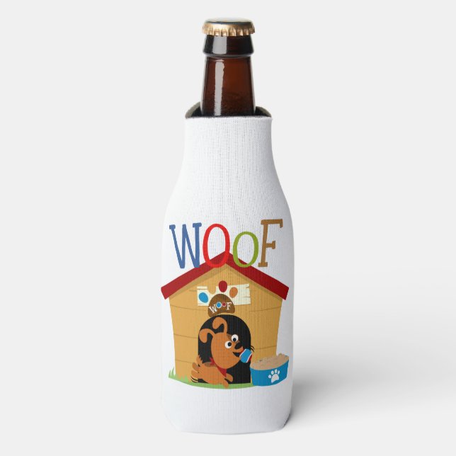 Enfriador De Botellas Woof Dog (Frente de la botella)