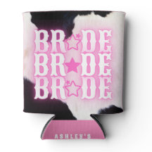Enfriador de Lata Personalizado Cowgirl Bride Howd