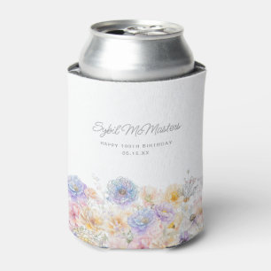 Enfriador De Latas 100.ª fiesta de cumpleaños Personalizado de acuare