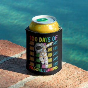 Enfriador De Latas 100 Días De Aprendizaje Mágico Escuela De Astronau