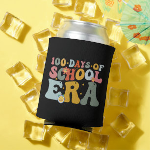 Enfriador De Latas  100 Días De Época Escolar Groovy Profesor Niños