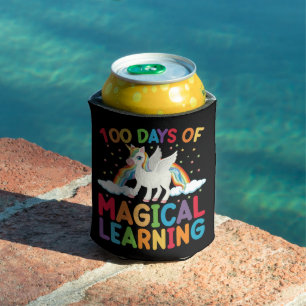 Enfriador De Latas 100 Días De Escuela De Aprendizaje Mágico Unicorni