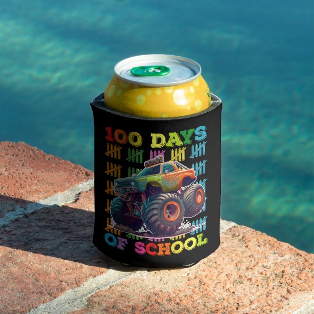 Enfriador De Latas 100 Días De Estudiante De Monstruo Escolar (Piscina in situ)