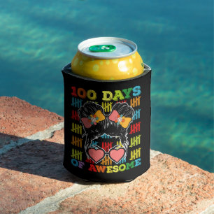 Enfriador De Latas 100 Días De Increíble Moño Desordenado 100º Día De