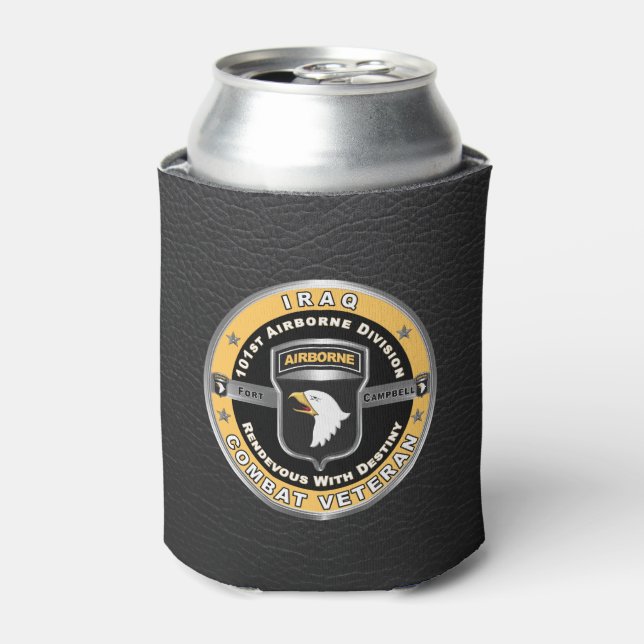 Enfriador De Latas 101ª División Aérea Iraq Veterano (Lata Anverso)
