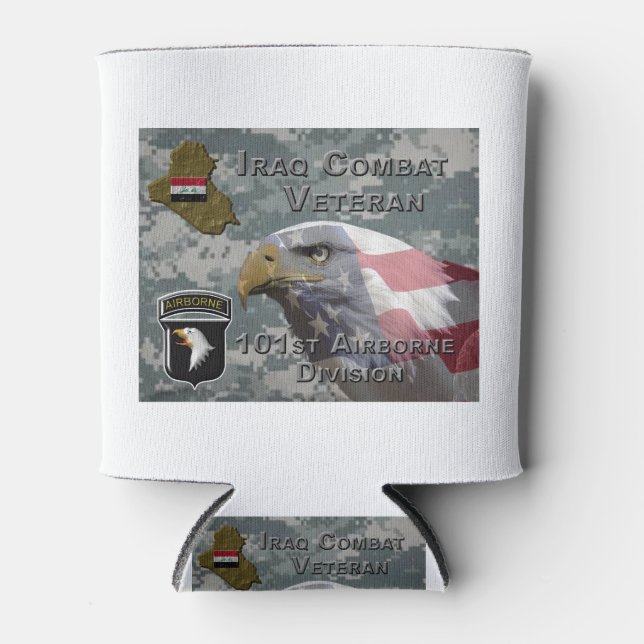 Enfriador De Latas 101.ª Veterana de Combate Iraquí (Anverso)