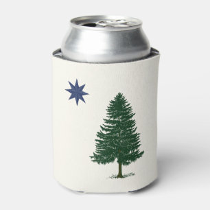 Enfriador De Latas 1901 bandera de Maine - estilo del vintage
