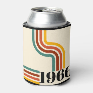 Enfriador De Latas 1966 Cumpleaños 60 Aniversario Retro Raya Vintage 