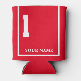 Enfriador De Latas 1 Rojo con Personalizado de la funda de la silla d