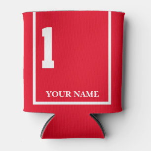 Enfriador De Latas 1 Rojo con Personalizado de la funda de la silla d